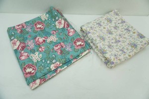 cotton linen fabric in ditsy floral pattern 148 x 46, wild roses pattern woven cotton fabric 84 x 62