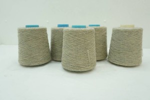 5 large cones of natural unbleached linen or hemp yarn 1.25# per cone
