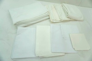 variety of white material in various sizes and types