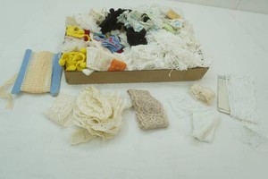 large variey of fancey trim lace, ruffles, knit and more
