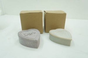 2 Hand crafted soapstone keepsake trinket box