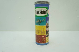 vintage The Original Tinkertoy set appears complete