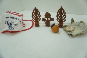 Vintage cast iron and Benson memorabilia