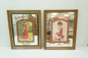 Pair of Anheuser-Busch Mirrors 17x21