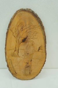 Etched Wood Artwork 19x10