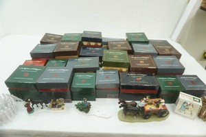 large assortent of Folk Art Village Accessories in original boxes. To many to list.