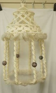 Vintage Macrame Hanging Cat Hammock