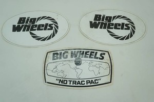 Big Wheels Decal Stickers 3ct
