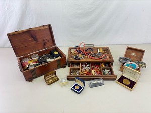 Large Lot of Mens Vintage Jewelry