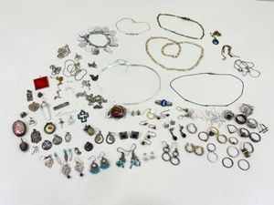 295.27 Grams of Wearable and Scrap .925 Sterling Silver Jewelry