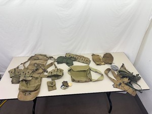 Lot of WWII Military Tactical Gear, Vest, etc.