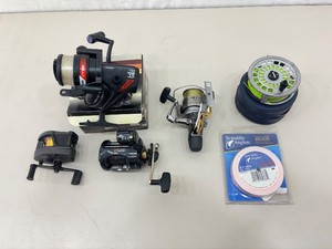 Lot of Various Fishing Reels and Fishing Line