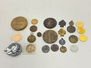 Lot of Antique and Vintage US and Foreign Tokens, Medals, etc.