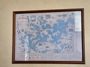 Framed Official Map of Lake Minnetonka