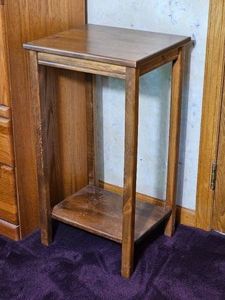 Primitive Oak Side Table