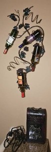 Festive Wine Themed Wall Mount Bottle Dcor and Accessories