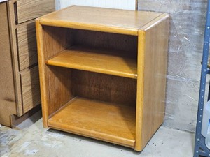Retro Oak Entertainment Shelf