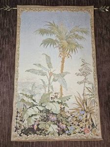 Halluin France Tapestry Palmier Scene