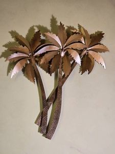 Decorative Metal Palm Tree Wall Sculpture