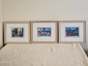Fine Art Tropical Landscape Print Series - Eileen Sertz - Macaws Playground  Riviera Escapade I  Treehouse Breezes