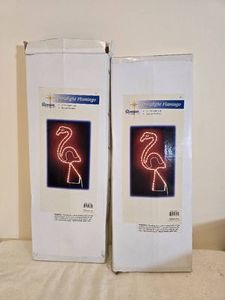 Pair of Roman Lights Duralight Flamingo Decorations