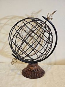 Decorative Metal Armillary Sphere Globe Sculpture