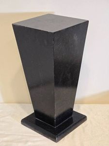 Contemporary Black Tapered Display Pedestal