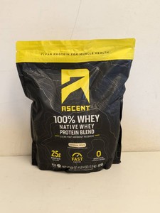 NEW ASCENT 100% WHEY NATIVE WHEY PROTEIN BLEND VANILLA BEAN