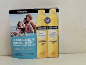 NEUTROGENA BEACH DEFENSE SUNSCREEN SPRAY SPF50 2PK