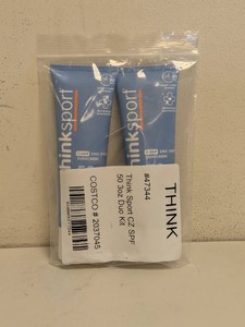 NEW THINKSPORT CLEAR ZINC OXIDE SUNSCREEN SPF50 DUO KIT