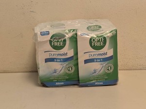 NEW OPTI FREE PURE MOIST 5-IN-1 MULTI PURPOSE DISINFECTING SOLUTION 4PK