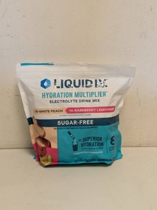 LIQUID I.V ELECTROLYTE DRINK MIX WHITE PEACHRASPBERRY LEMONADE 30CT