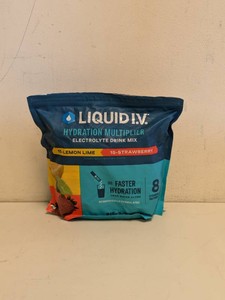 LIQUID I.V ELECTROLYTE DRINK MIX LEMON LIMESTRAWBERRY 30CT