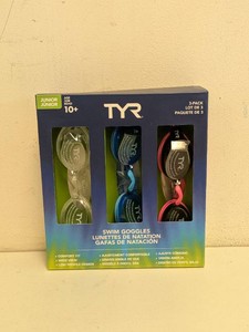 TYR JUNIOR SWIM GOGGLES 3PK