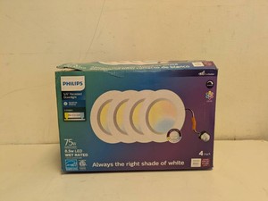 PHILIPS 56 RECESSED DOWNLIGHTS 75W 4PK