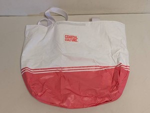 NEW COASTAL CULTURE TOTE WHITEPINK