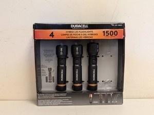 DURACELL HYBRID LED FLASHLIGHTS 3PK