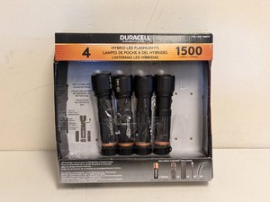 DURACELL HYBRID LED FLASHLIGHTS 4PK