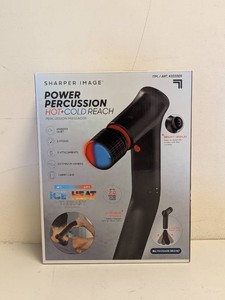 SHARPER IMAGE POWER PERCUSSION HOTCOLD REACH PERCUSSION MASSAGER