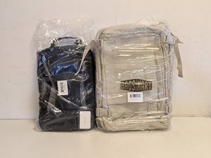 NEW BAGSMART 2PC BLAST 38L BACKPACK BLACKCREAM