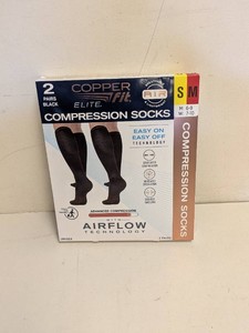 COPPERFIT ELITE COMPRESSION SOCKS SM 2PK