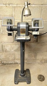 LL-TR - Vintage Bench Grinder - Craftsman Industrial 12 HP Pedestal Light