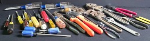 LL-BR - Hand Tool Lot - Wrenches, Pliers, Screwdrivers & Cutters
