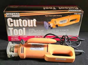 LL-BR - Cutout Tool Chicago Electric Item, Original Box