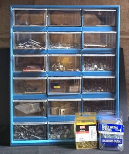 LL-BR - Fastener Organizer Cabinet With Contents