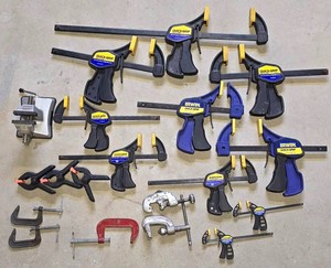 LL-BR - Bar Clamps Mixed Lot IRWIN Quick-Grip, Vise-Grip & C-clamps