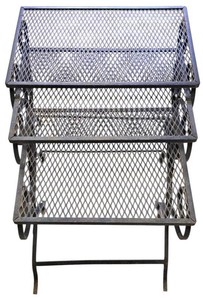 LL-BR - Metal Garden Tables Nesting Set of 3