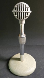LL-BR - Vintage Bullet Microphone - Astatic 1970s Adjustable Stand
