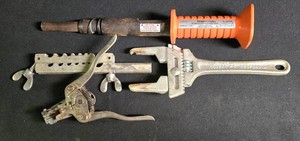 LL-BR - Powder Actuated Tool - Remington 476, Flaring Tool, Plumbers Wrench & Wire Stripper