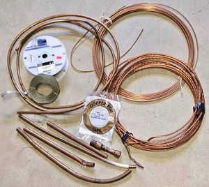 LL-BR - Copper Foil & Tinned Copper Braid Stained Glass Supply Lot